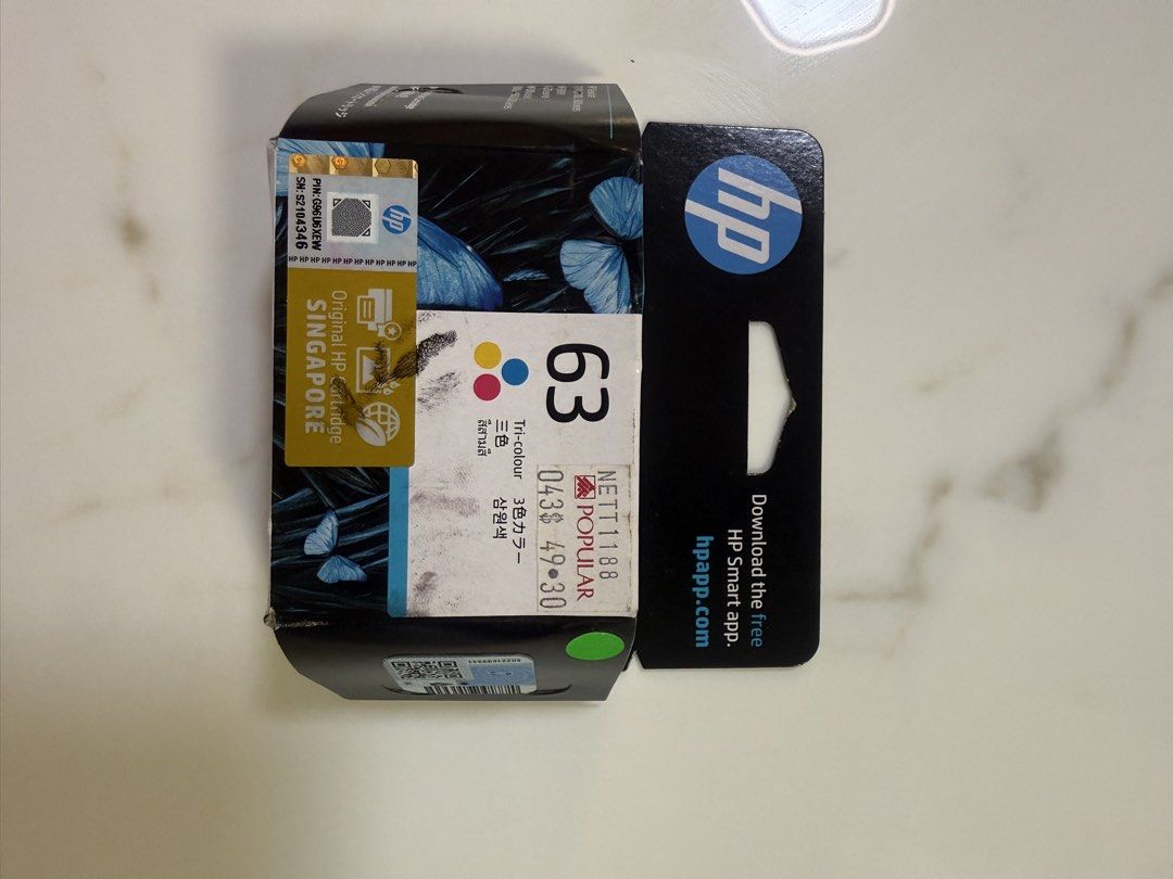 HP 63 Tri-colour Original Ink Cartridge475776566019368961