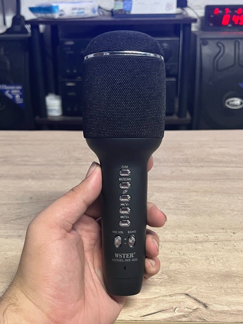 Karaoke Wireless Microphone Speaker (Category: Microphones) located in Pasay City. Submitted by segundoau67409 (Listing ID 1442516602, Image 2). Description: - Portable Karaoke Microphone Speaker - Wireless Connectivity - Built-in Volume and Echo Controls - Ideal for Parties and Singing Practice - Lightweight and Easy to Carry - Only used for testing.