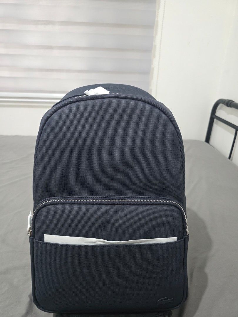 Lacoste men's classic laptop pocket bagpack (Category: Backpacks) located in Manila. Submitted by firefooox (Listing ID 1442413829, Image 3). Description: lacoste original brand new mall price 7950.