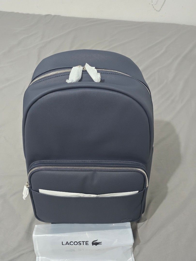 Lacoste men's classic laptop pocket bagpack (Category: Backpacks) located in Manila. Submitted by firefooox (Listing ID 1442413829, Image 1). Description: lacoste original brand new mall price 7950.