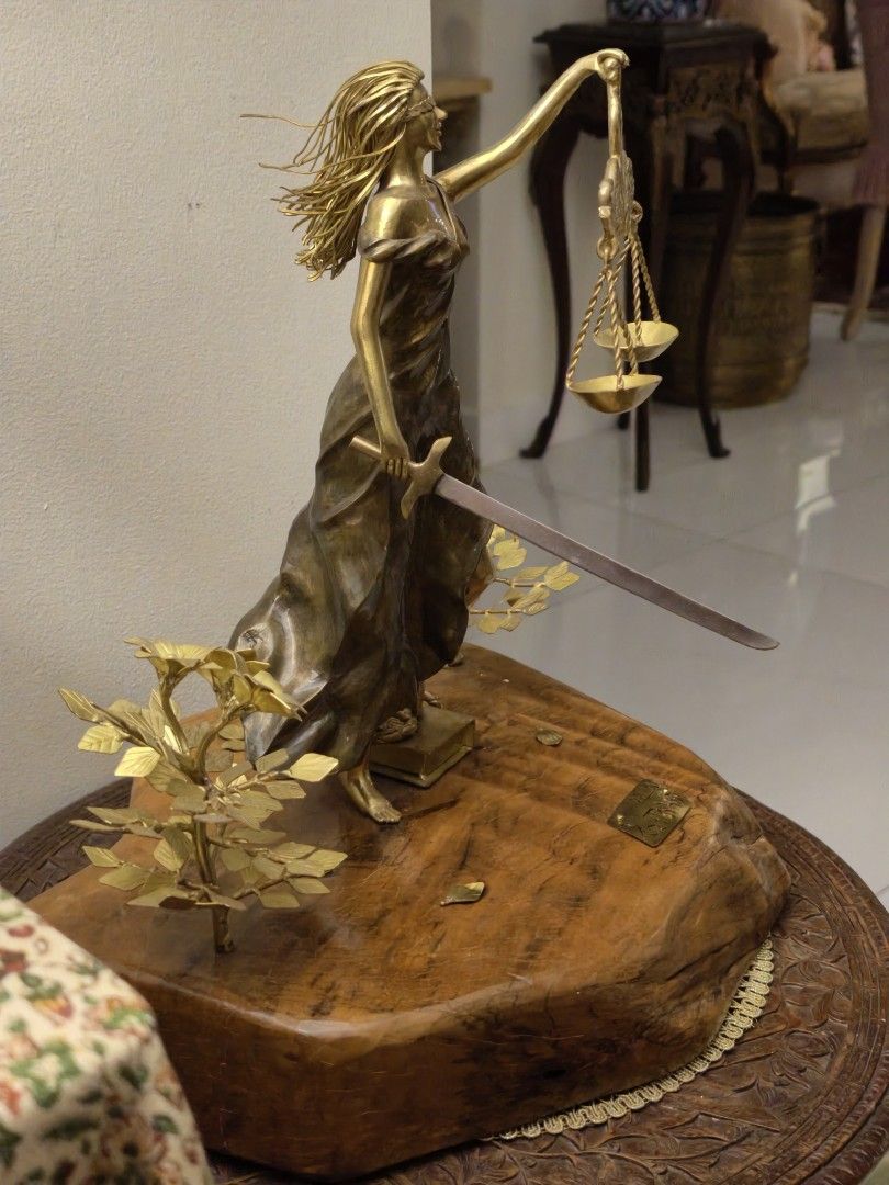 Lady Justice Castrillo Sculpture (Category: Everything Else Others) located in Taguig. Submitted by johntaxpayer (Listing ID 1442464869, Image 2). Description: Lady Justice by Ronald Castrillo (2023) With Certificate of Authenticity Ideal for lawyers, law firms, and government offices.