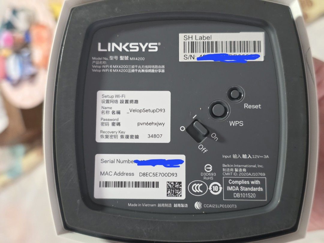 Linksys MX4200 Velop WiFi 6 Mesh System Router475627489246597121