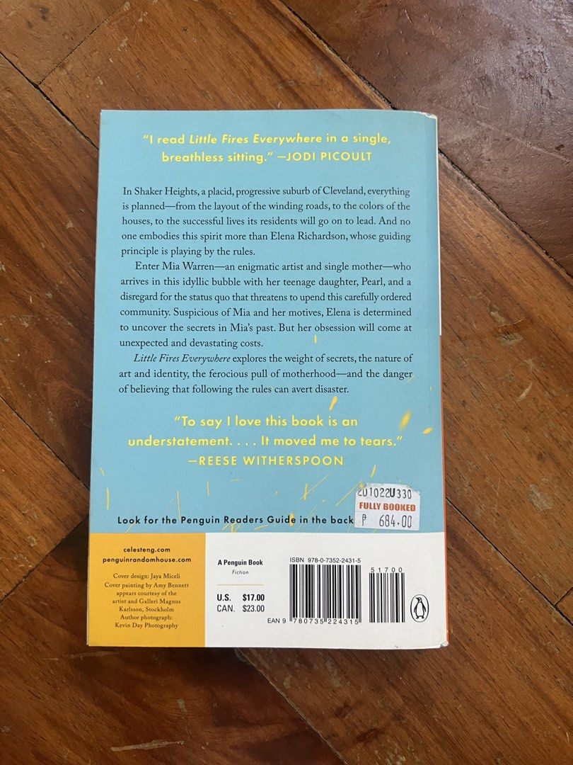 Booktok | Little Fires Everywhere paperback with freebies (Category: Storybooks) located in Quezon City. Submitted by nikkivenven (Listing ID 1442386570, Image 2). Description: -like new -havent been read -freebie tabs reason for selling: decluttering mop: gcash only mod: lalamove or grab .