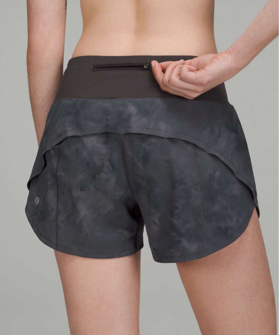 Lululemon Speed Up Mid-Rise Lined Short 4" Dot 0 (Category: Activewear) located in Iba. Submitted by xooperfindslb (Listing ID 1442439729, Image 1). Description: Lululemon Speed Up Mid-Rise Lined Short 4” Diamond Dye Pitch Grey Graphite Grey / Graphite Grey Dot size 0 No major issue Generally like new pero may few sign of use lang. Unnoticeable naman. Waist when laid flat - 12”.