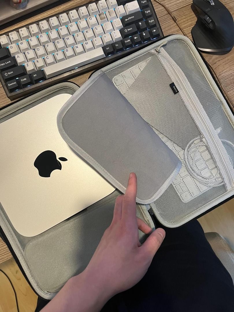 Mac Mini M2 (2023) 256gb (+ case and accessories; can be sold separately) (Category: Desktops) located in Manila. Submitted by alvin.dy_ (Listing ID 1442472930, Image 1). Description: Selling this Mac Mini M2 (2023) 8gb ram, 256gb ssd, this listing comes with the case, magic keyboard (no touch ID), and magic trackpad. Both keyboard and trackpad are like new. I used all of this probably less than 10 times. If sold separately: Mac Mini = 21k Trackp