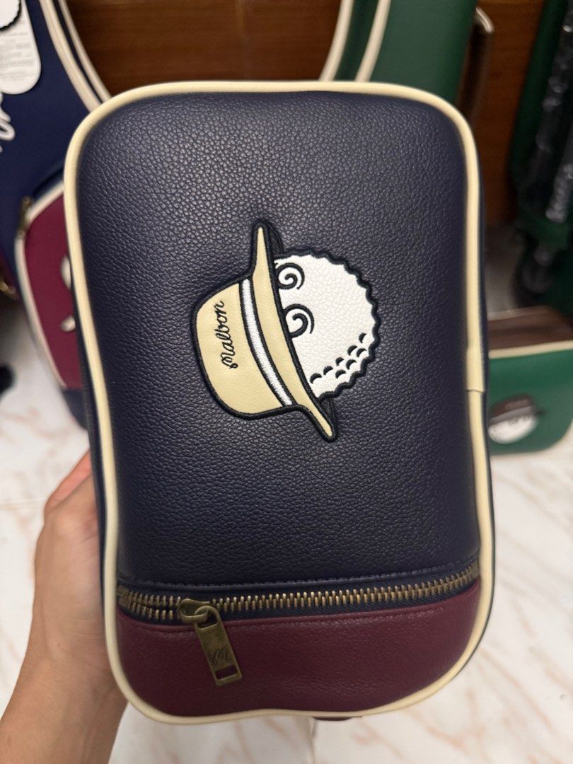 Malbon bag set (Category: Golf) located in Manila. Submitted by caroerion97397 (Listing ID 1442433092, Image 2). Description: For sale malbon bag set all brand new bought from korea -malbon clutch bag -malbon caddie bag -malbon range bag.