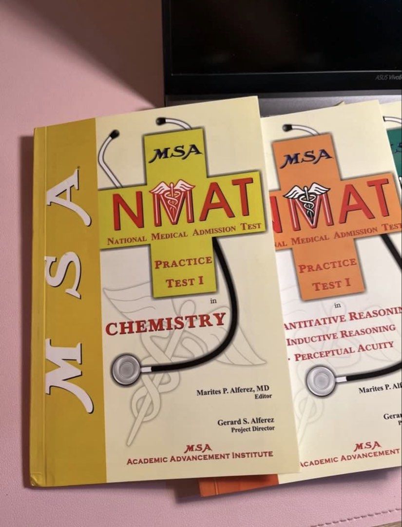 MSA NMAT Reviewer Set (Physics, Bio, Quanti, Chem) (Category: Textbooks) located in San Fernando. Submitted by beashopacc (Listing ID 1442519081, Image 2). Description: MSA NMAT Reviewer Set (Physics, Bio, Quanti, Chem) - FULL SET Message me for more info :).