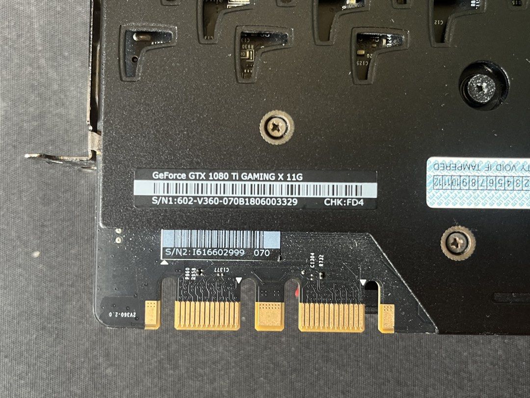 MSI gaming X GTX1080Ti GPU476152232118865923