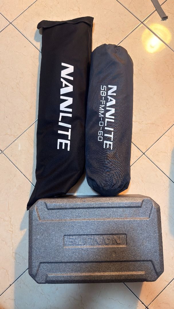 Nanlite FC 60B with softboxes and eggcrates (Category: Lighting & Studio Equipment) located in Las Pinas. Submitted by iavntcreate (Listing ID 1442364666, Image 1). Description: - 60cm softbox with eggcrate - rectangular sofbox 90x60 with eggcrate - Nanlite FC 60B OPEN TO TRADES: Sigma 16mm 1.4 sony mount (prefered) or offer lang No issues. Used 5 times only RFS: decluttering .