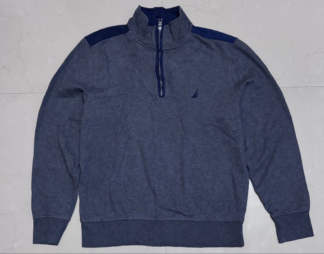 Nautica Quarter Zip Sweater (Category: Coats, Jackets and Outerwear) located in Noveleta. Submitted by nep21 (Listing ID 1442389242, Image 1). Description: Nautica Quarter Zip Sweater Size 23”W x 26”L Lightly used in Excellent condition Selling for 1,500 pesos Noveleta,Cavite location Shipping J&T or Lalamove .