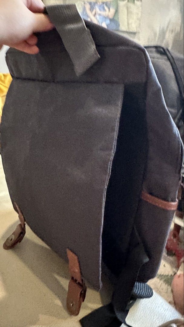 Navy blue backpack fits 14in laptop (Category: Backpacks) located in Cebu City. Submitted by calligraphybyden (Listing ID 1442488510, Image 2). Description: No brand Like new minimalist backpack in black. Purchased but never used. Designed with multiple compartments for better organization and a dedicated padded laptop sleeve, making it ideal for work, school, travel, and everyday commuting. ✨ Features: Like new condition Spacious main compartmen