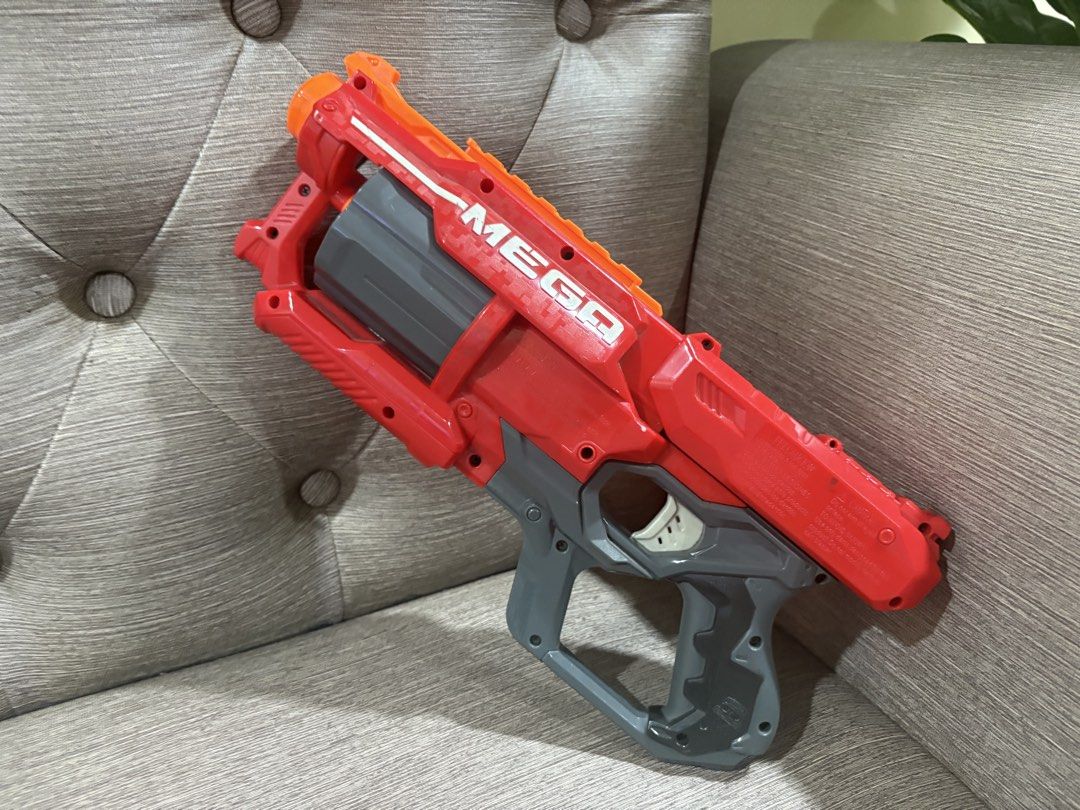 Nerf Mega Cycloneshock Blaster Toy (Category: Action & Battle Toys) located in Manila. Submitted by dig76 (Listing ID 1442428754, Image 3). Description: - Nerf Mega Cycloneshock toy gun - Fires official Mega darts - Features a rotating barrel - Ideal for outdoor play - Great for Nerf collectors - Ready for action!.