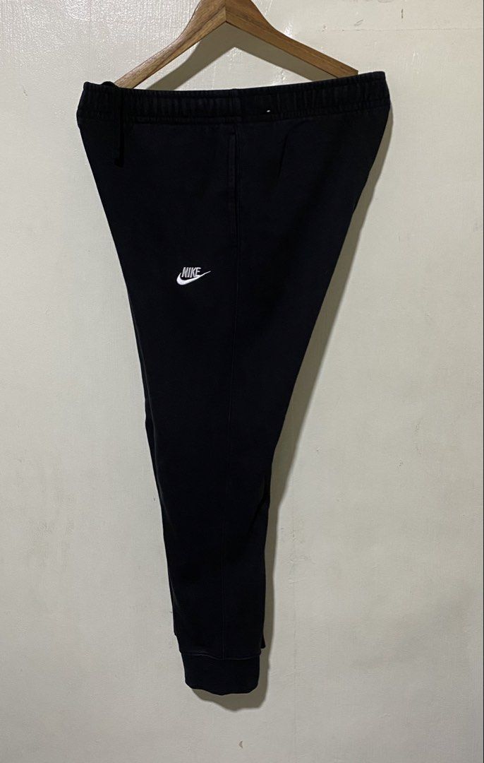 Nike Black Jogger Sweatpants Size XL (Category: Joggers) located in Manila. Submitted by donskehh (Listing ID 1442402079, Image 3). Description: - Black Nike sweatpants - Jogger style with cuffed ankles - Elastic waistband with drawstring - Small white Nike logo on left thigh - Made in China - Size XL - 34 waisline up to 36 .