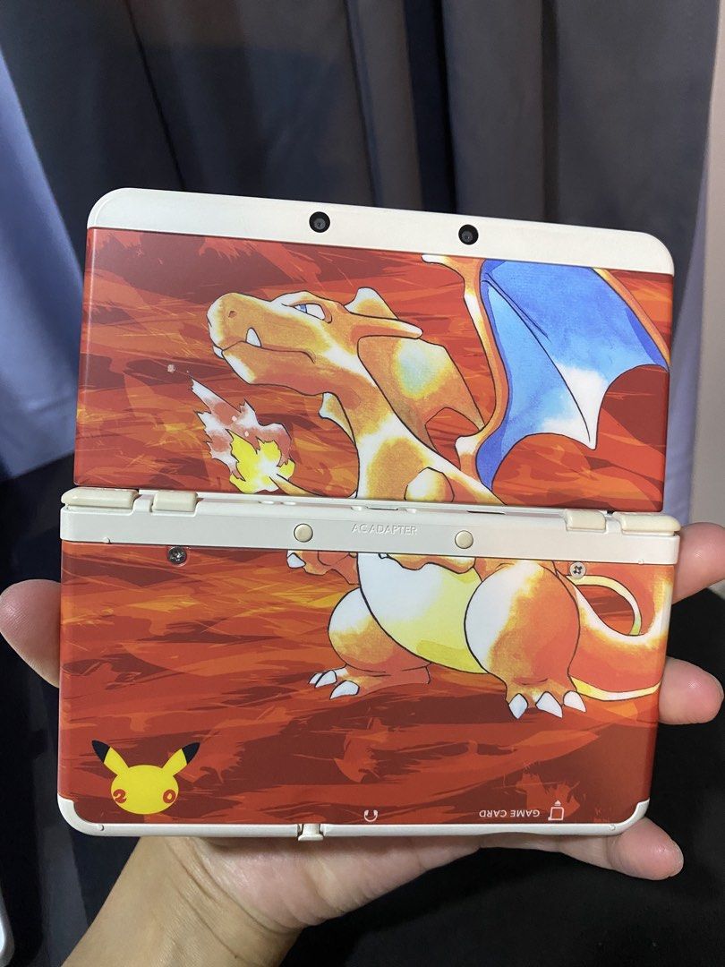 Nintendo new 3DS Pokemon 20th Anniversary Charizard (Category: Nintendo) located in Manila. Submitted by jcestillore (Listing ID 1442538574, Image 3). Description: Nintendo new 3DS Pokemon 20th anniversary Charizard Edition UNIT only Working with Custom Firmware All Original Mario 3DS case included. Stains from analog sticks. See 2nd pic. .