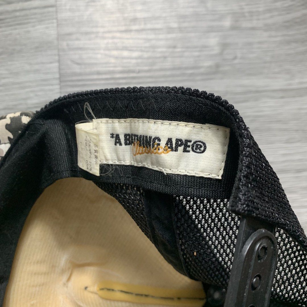 OG BAPE CAMO CAP (Category: Caps & Hats) located in Manila. Submitted by 02m_finds (Listing ID 1442506850, Image 3). Description: OG BAPE CAMO CAP GOOD CONDITION NO ISSUE SMALL ON TAG AUTHENTIC .