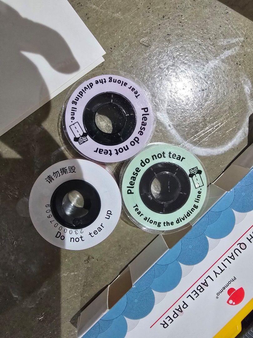 Phomemo 15mmX6m Continuous Label Sticker For D30/Q30/Q31 Printer(3 Rolls) (Category: Announcements) located in Caloocan City. Submitted by phyllis4 (Listing ID 1442426029, Image 2). Description: rfs: wrong item ordered bought it for 399.
