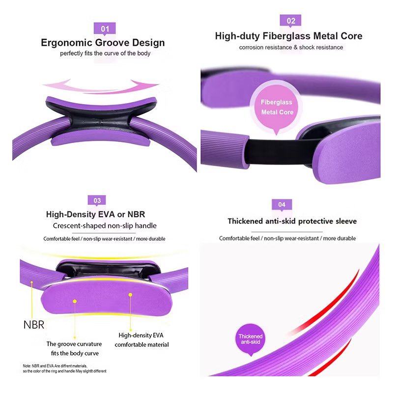 Pilates Magic Ring (Category: Toning & Stretching Accessories) located in Singapore. Submitted by elhy23 (Listing ID 1442398045, Image 3). Description: Total diameter including pads - 15 inches Internal diameter - 14 inches.