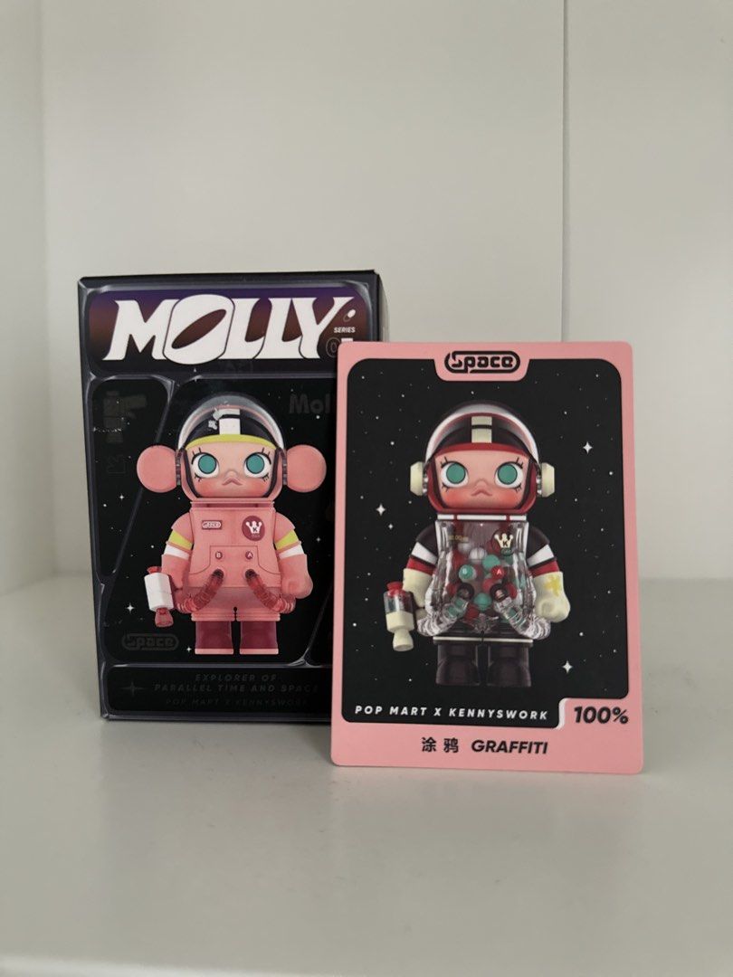 POP MART Molly Space Molly Series Blind Box Figures (Category: Designer & Blind Box Toys) located in Muntinlupa City. Submitted by sailormeows (Listing ID 1442415567, Image 3). Description: Authentic POP MART Molly Space Molly blind box figures. All open bottom box but sealed foil bags. Just checked the card. ₱550 EACH.