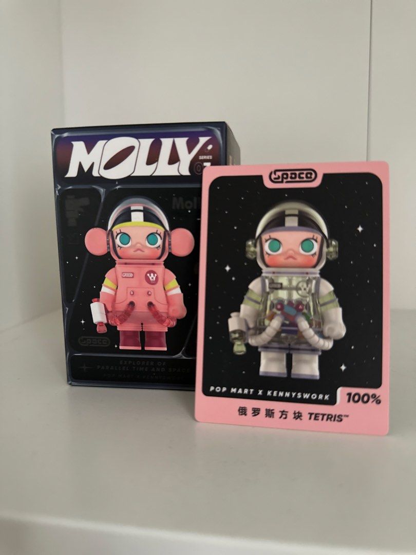 POP MART Molly Space Molly Series Blind Box Figures (Category: Designer & Blind Box Toys) located in Muntinlupa City. Submitted by sailormeows (Listing ID 1442415567, Image 1). Description: Authentic POP MART Molly Space Molly blind box figures. All open bottom box but sealed foil bags. Just checked the card. ₱550 EACH.