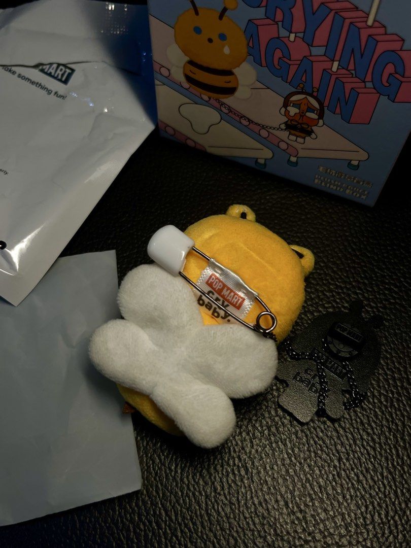 Popmart Crybaby Plush Badge (Category: Plushies & Soft Toys) located in Quezon City. Submitted by s_cares (Listing ID 1442529051, Image 2). Description: Condition:Like New Rfs: Decluttering .