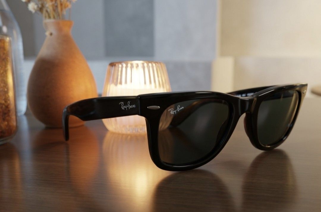 Rayban wayfarer glossy black (Category: Sunglasses & Eyewear) located in Baliuag. Submitted by mervstar (Listing ID 1442398789, Image 1). Description: Key Specifications Model: RB2140 Lens Width: 50 mm Lens Height: 41 mm Bridge Size: 22 mm Temple Length: 150 mm Frame Shape: Square Frame Material: Acetate Lens Material: Glass (typically) Lens Type: G-15 Green Fit: Unisex.