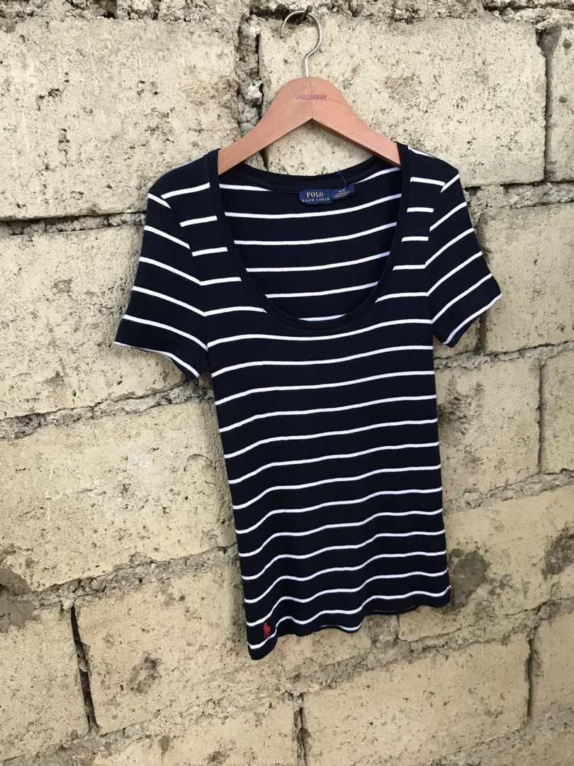 RL Womens Stripe Shirt (Category: Others Tops) located in Cebu City. Submitted by whytruekoy (Listing ID 1442435605, Image 2). Description: RL Womens Stripe Shirt Authentic Red Pony Size Medium Excellent .
