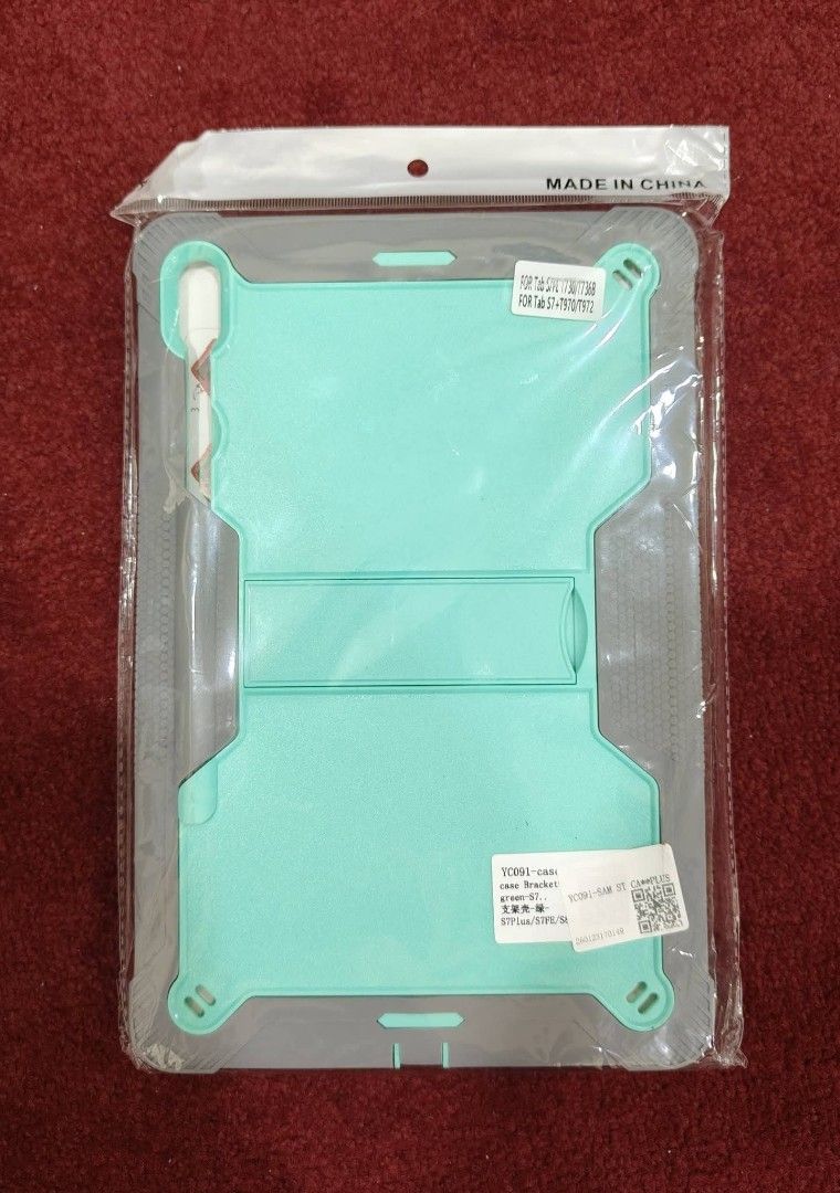 Samsung Tablet Stand Case (Shockproof) (Category: Cases & Sleeves) located in Davao. Submitted by paigeawesome (Listing ID 1442386488, Image 1). Description: ‼️⚠️FOR SALE⚠️‼️ Samsung Tablet Stand Case (Shockproof) *Brand-new (color green) *For Samsung S7 Plus/S7 FE/ S8+ tablets *No issue (still inside its original plastic) *400 pesos ONLY (original price is 539 pesos/NEGOTIABLE too) 📍Location: Juna Subd. Matina, D.C. 📦 Pick-up/Delivery (DF shou
