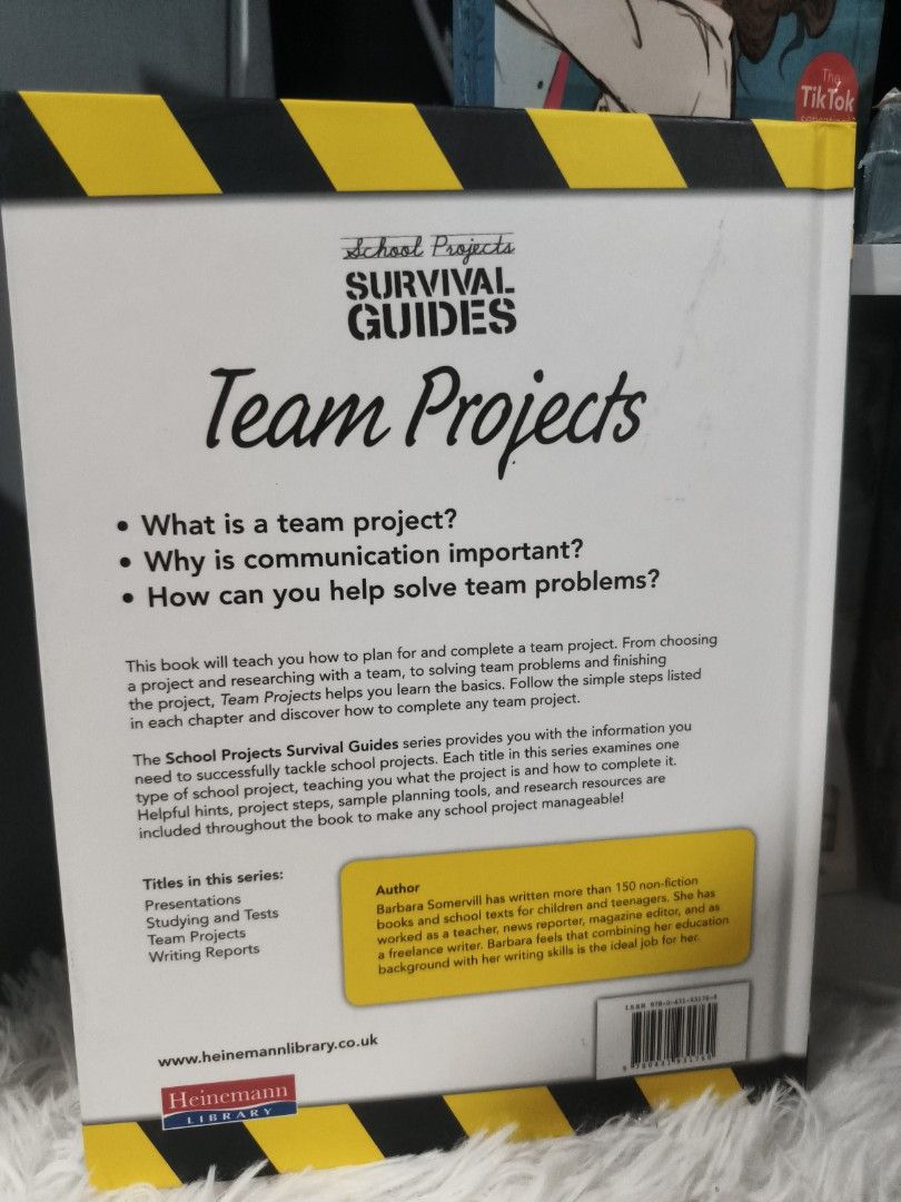 School Projects Survival Guides: Team Projects Book (Category: Textbooks) located in Cabuyao City. Submitted by chaptersandwonders143 (Listing ID 1442471851, Image 2). Description: - Your ultimate survival guide for school team projects. - Packed with tips and tricks to ace group assignments. - Essential for students facing collaborative schoolwork..