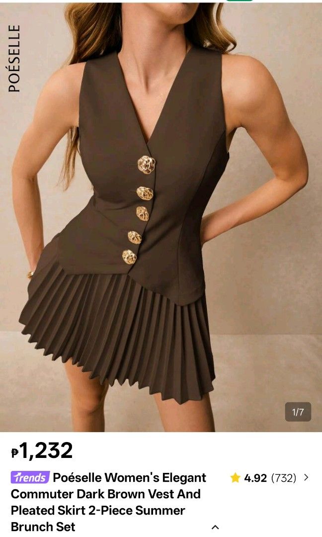 Shein coords (Category: Sets or Coordinates) located in Mandaluyong City. Submitted by zinskye (Listing ID 1442364521, Image 2). Description: Brandnew! Size Large on tag What you see is what you get 😊 super nice ng fabric and premium quality 💯.