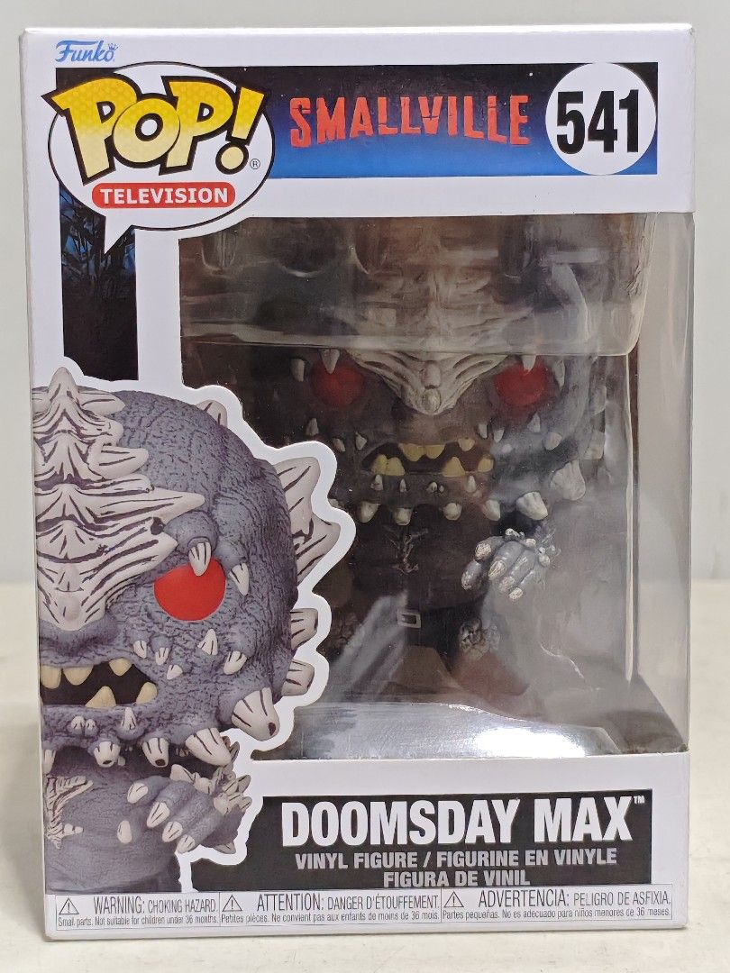Smallville Doomsday Max Funko pop (Category: Figurines & Statues) located in San Juan City. Submitted by zashichua (Listing ID 1442354800, Image 1). Description: - Funko Pop Doomsday Max - From the Smallville series - MISB.