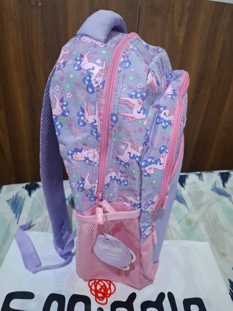 Smiggle Backpacks (Category: Luxury Bags & Wallets) located in Cebu City. Submitted by brekkas.ph (Listing ID 1442537513, Image 2). Description: Original Smiggle Backpacks P1750 Fix 16 inches For Girls ages 4- 12years old PM IF INTERESTED.