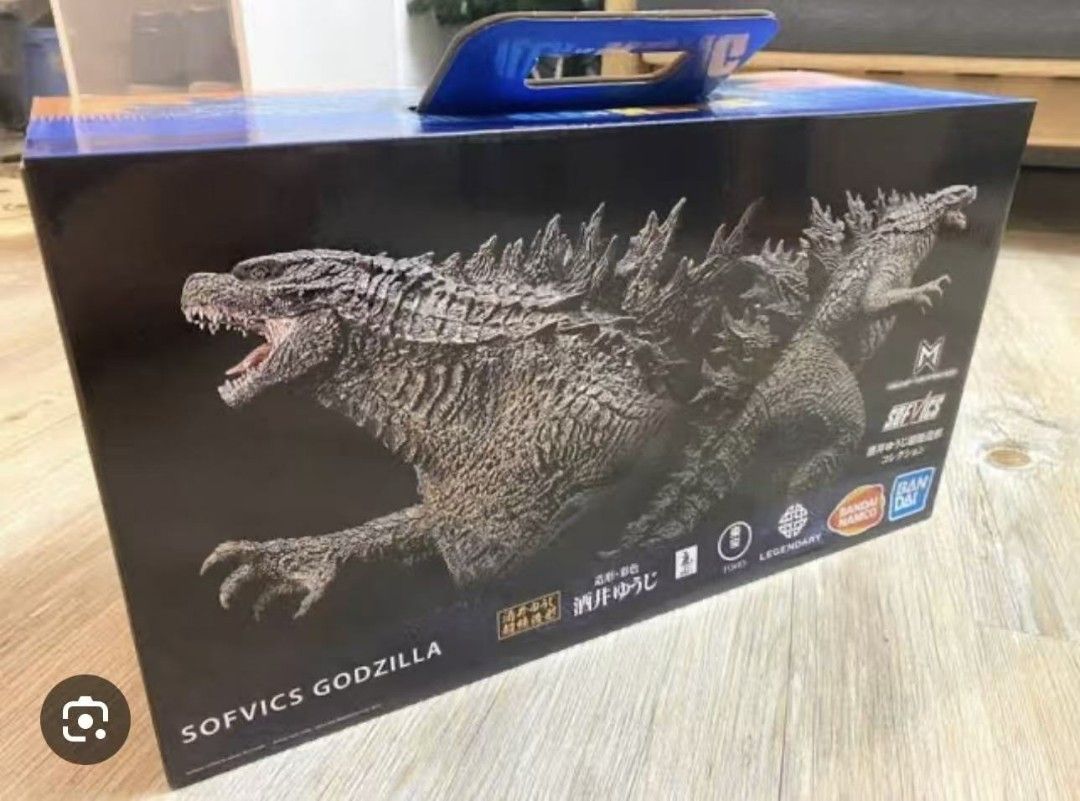 SOFVICS Godzilla Figure - Bandai Tamashii Nations (Category: Toy Figures) located in Singapore. Submitted by youngwind_77c733 (Listing ID 1442414288, Image 1). Description: - Authentic Bandai Tamashii Nations SOFVICS Godzilla figure. - Highly detailed sculpt capturing Godzilla's iconic look. - Comes in original packaging with action pose artwork. - Features logos for authenticity and manufacturer details. - Ideal addition for any Godzilla collect