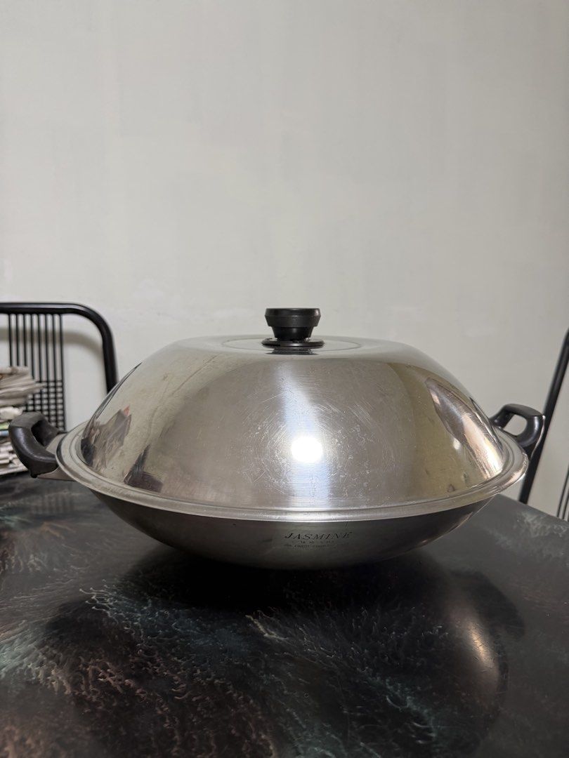 Stainless Steel Wok with Lid