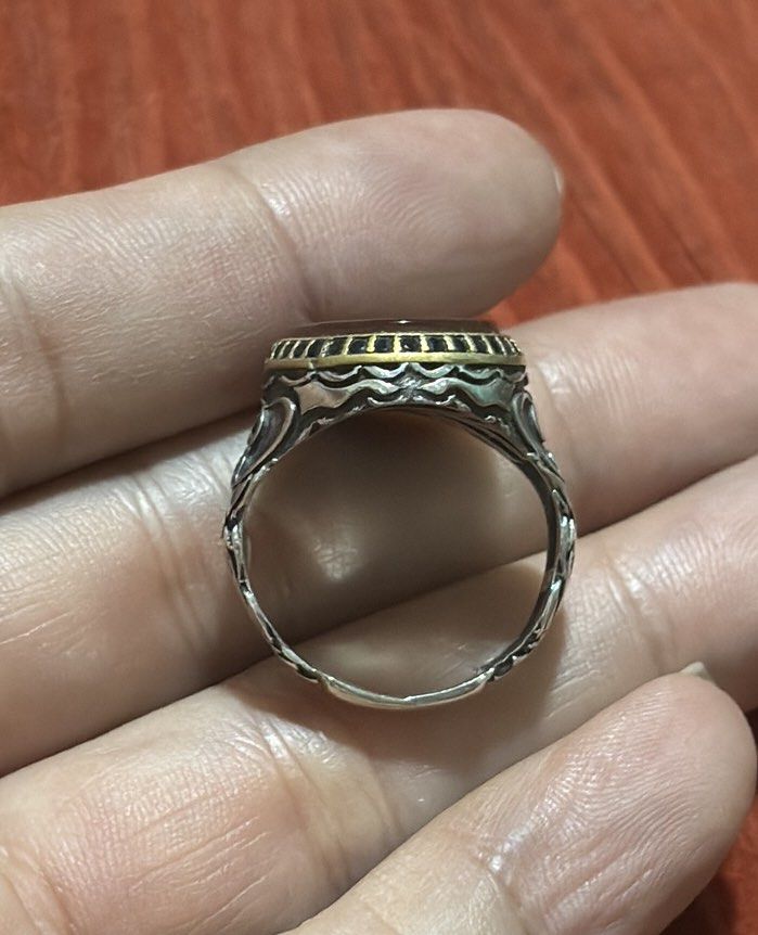 Sterling Silver Vintage Carnelian Marcasite Ring (Category: Rings) located in Quezon City. Submitted by veefinds (Listing ID 1442460432, Image 3). Description: ✨ FOR SALE ✨ Handmade Victorian-Inspired Ring 💍 ❤️ Genuine Red Carnelian Stone ✨ Sterling Silver with Copper Bezel ✨ Marcasite Accent Stones ✨ Vintage Victorian Design ✨ Size 7.5 A timeless statement piece with rich vintage charm and intricate handcrafted details. 📦 Ready to wear 📩 PM f