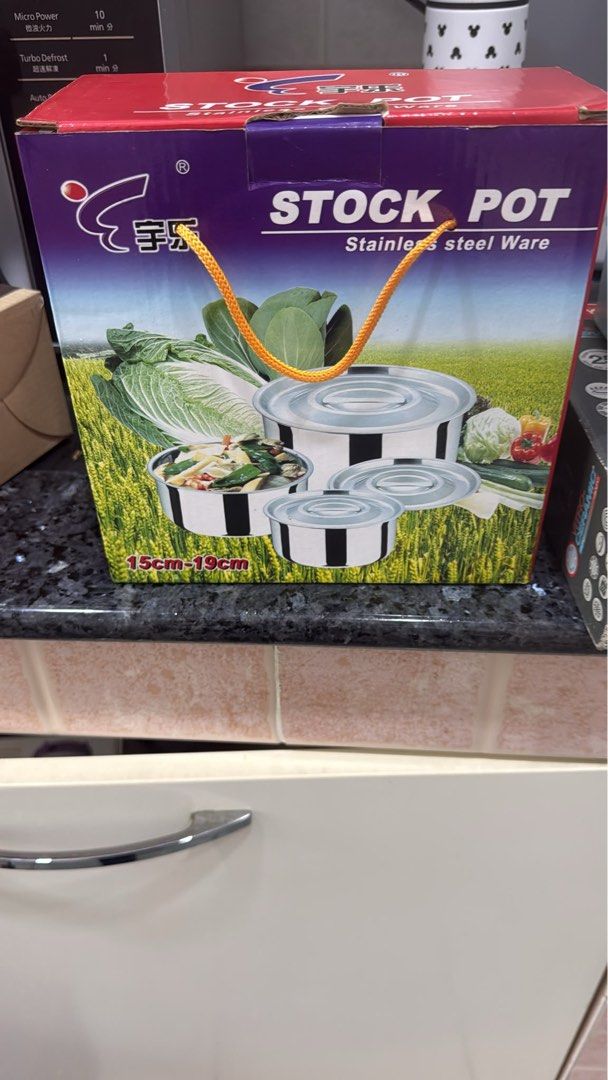 STOCK POT Stainless Steel Ware Set (15cm-19cm)
