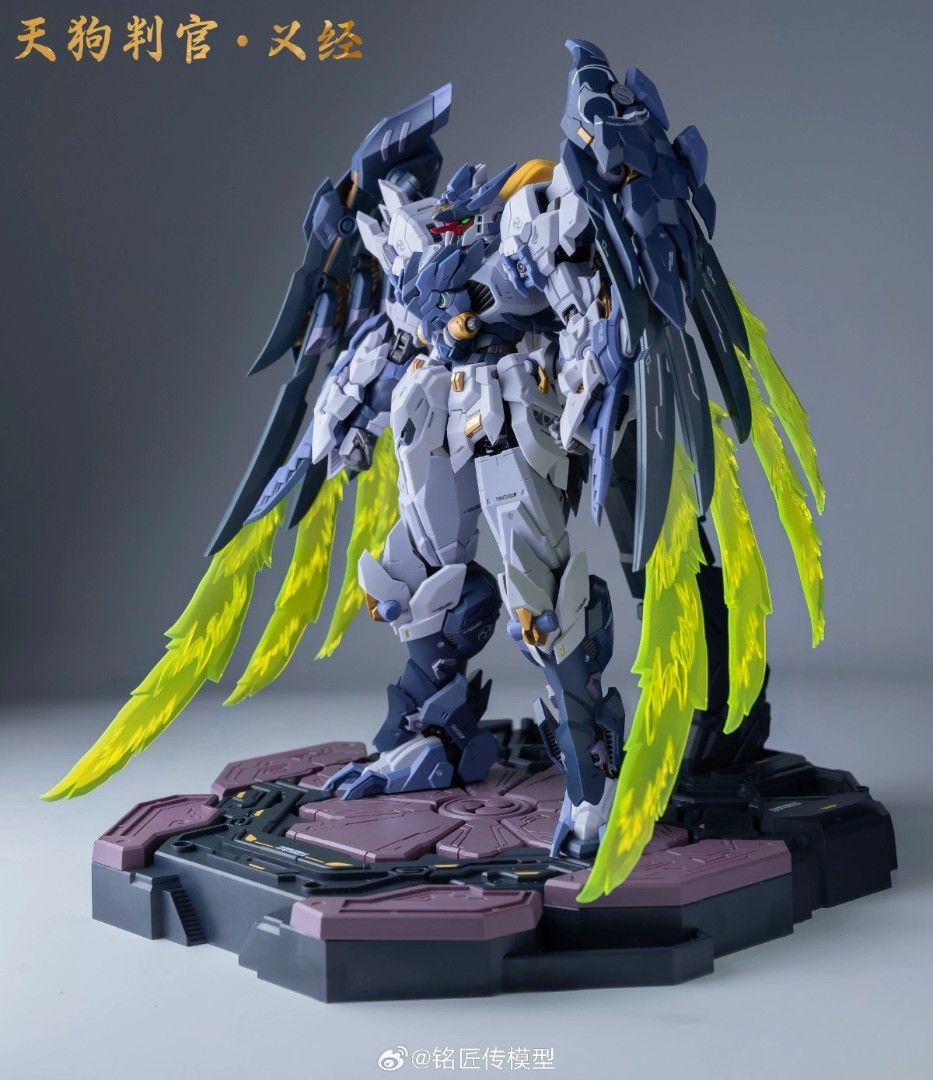 Sunday Hobby Tengu Judge Gundam Model Kit - White Blue (Category: Gundam Model Kits) located in Singapore. Submitted by nv.plamo (Listing ID 1442348034, Image 3). Description: - Sunday Hobby Gundam Model Kit - All accessories included - Display base included - Color scheme: White, Blue, Yellow, Green accents - Perfect for collectors and builders - Feel free to ask questions.