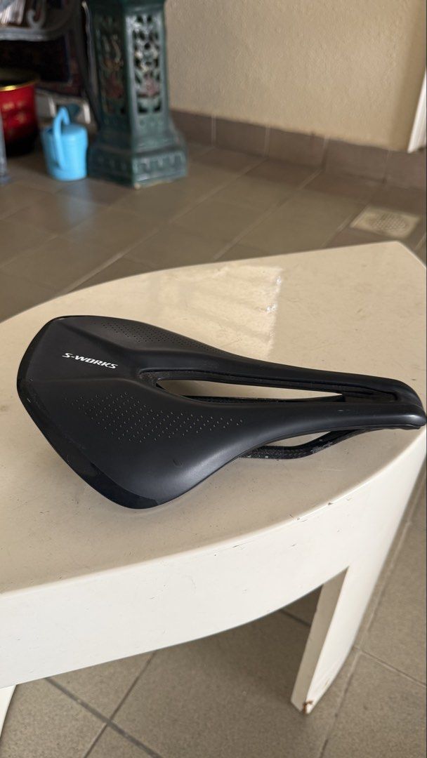 Sworks Carbon power saddle (Category: Parts & Accessories) located in Singapore. Submitted by finitesources (Listing ID 1442452901, Image 2). Description: The extremely lightweight S-Works Power saddle has a stiff, FACT carbon shell and rails, and is a high-performance saddle that’s designed to help you perform at your best. Its Body Geometry design, with our lightest level of padding, caters to both men and women, and helps deliver superior perf