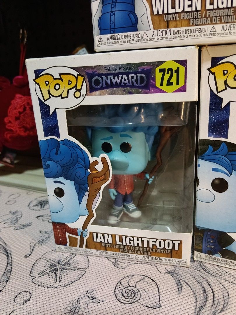 TAKE ALL 3 FUNKO POP: ONWARD. (Category: Designer & Blind Box Toys) located in Manila. Submitted by hobbievert.ph (Listing ID 1442481899, Image 3). Description: - Set of 3 Funko Pop figures from Disney Pixar's Onward - Includes Ian Lightfoot (721), Barley Lightfoot (722), and Wilden Lightfoot (723) - All figures are in their original boxes - Ideal for fans of the movie 'Onward' - Great addition for any Funko Pop collector ONLY FOR 500 TAKE ALL. W