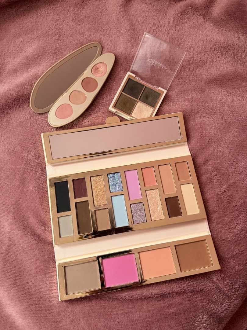 [TAKE ALL] Face palette (Category: Makeup) located in Orion. Submitted by ca.dl (Listing ID 1442375402, Image 2). Description: TAKE ALL‼️ ✦ You can ask for a lower price, but not too low. • Lucky Beauty Eye & Face Wardrobe - 10/10 cond. (used twice only) • Sunnies Face Eye Palette in Fresh Pinks - 9.5/10 cond. (used several times only) • Strokes Eyebrow Palette in Savage - 8.5/10 cond. (used but not abused) Read: Rest assured that all these palet