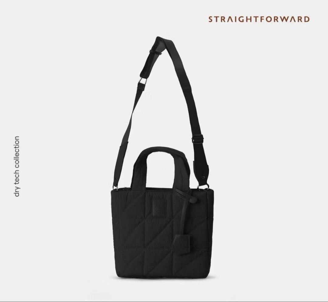 Take both Straightforward Noiva and Solari Tote Bag (Category: Tote Bags) located in Rizal. Submitted by cassappl (Listing ID 1442370385, Image 2). Description: - Cream and Black quilted tote bag from Straightforward - Features top handles and a detachable crossbody strap - Ideal for everyday use - Easily fits your essentials - Please check photos for more details.