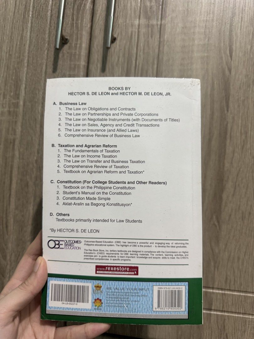 The Law On Obligations And Contracts Book (Category: Textbooks) located in Las Pinas. Submitted by ._.peyy (Listing ID 1442454477, Image 2). Description: .