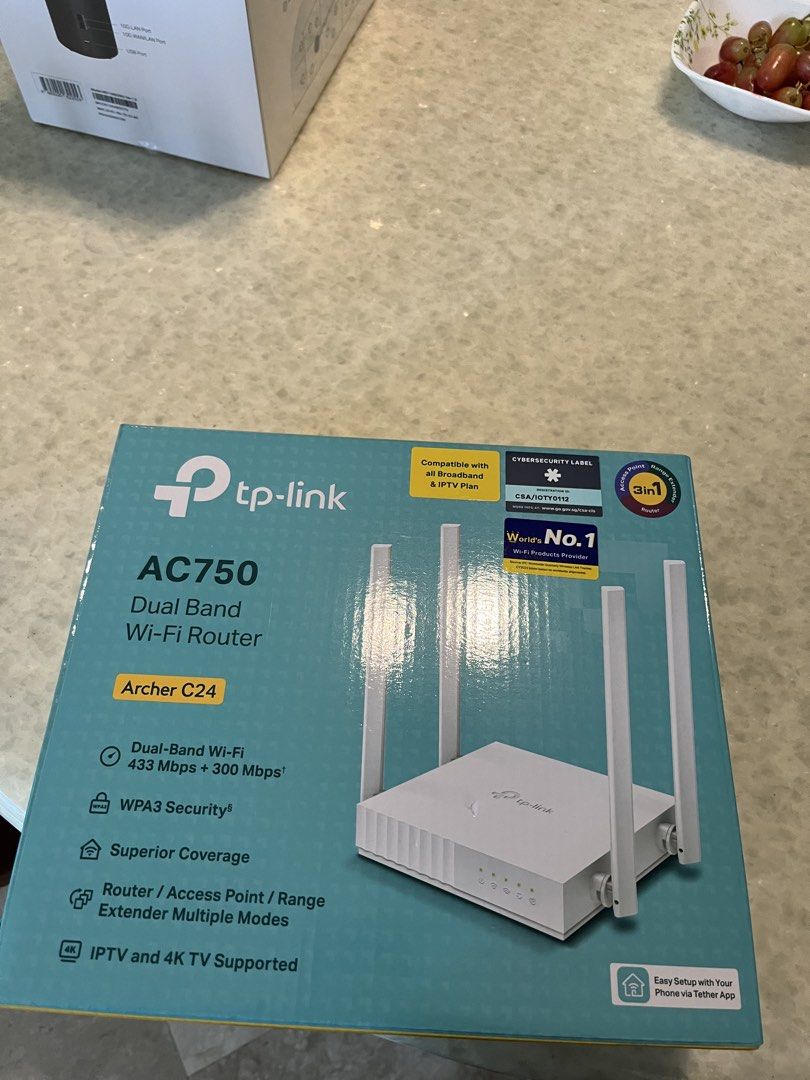 TP-Link AC750 Dual Band Wi-Fi Router Archer C24