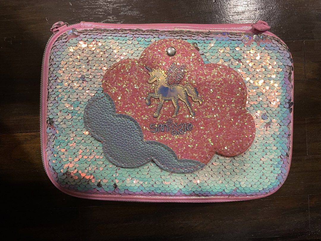 unicorn pencil case (smiggle) (Category: Everything Else) located in Singapore. Submitted by aderinire (Listing ID 1442473254, Image 1). Description: lightly used very clean smiggle pencil case with mirror color changing sequins and 3 compartments cash only meetup at beauty world, caldecott or somerset mrt .
