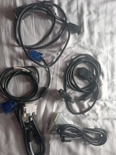 VGA Cable, DVI Cable, and DisplayPort Cable Bundle484921676546723840