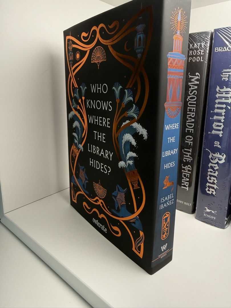 Where The Library Hides - OwlCrate Exclusive Edition (Category: Storybooks) located in Muntinlupa City. Submitted by bookcozi (Listing ID 1442416780, Image 3). Description: Where The Library Hides by Isabel Ibañez 💜 On Hand 💜 OwlCrate Exclusive Edition 💜 Signed by Author 💜 Bound in book Author Letter 💜 Redesigned Foiled exclusive Dust Jacket 💜 Stenciled Edges 💜 Hardcover exclusive foiled design 💜 Exclusive character art endpapers 💜 Exclu