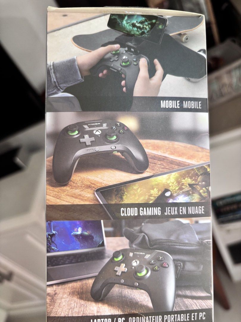 Xbox Xp5x (Category: Controllers) located in Quezon City. Submitted by miss.fullmoon (Listing ID 1442360173, Image 2). Description: Power A MOGA X P5 x plus, bulutooth design for mobile and cloud games, pkays on android Brandnew, sealed box..
