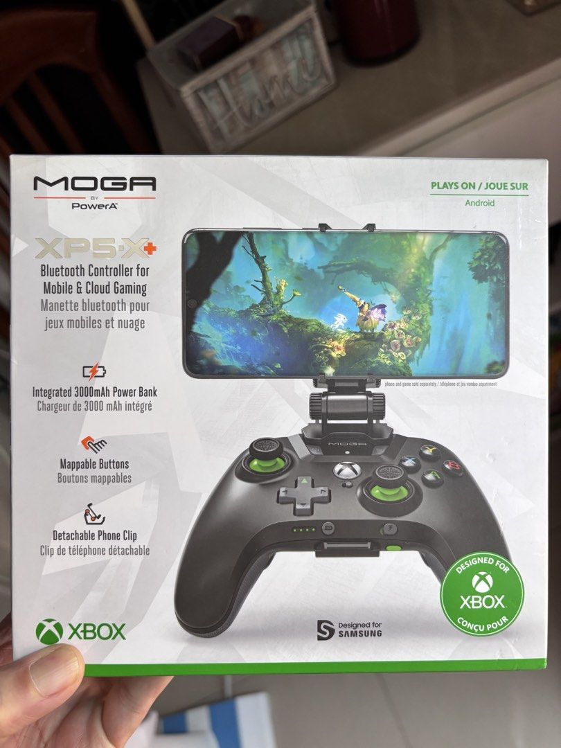 Xbox Xp5x (Category: Controllers) located in Quezon City. Submitted by miss.fullmoon (Listing ID 1442360173, Image 1). Description: Power A MOGA X P5 x plus, bulutooth design for mobile and cloud games, pkays on android Brandnew, sealed box..