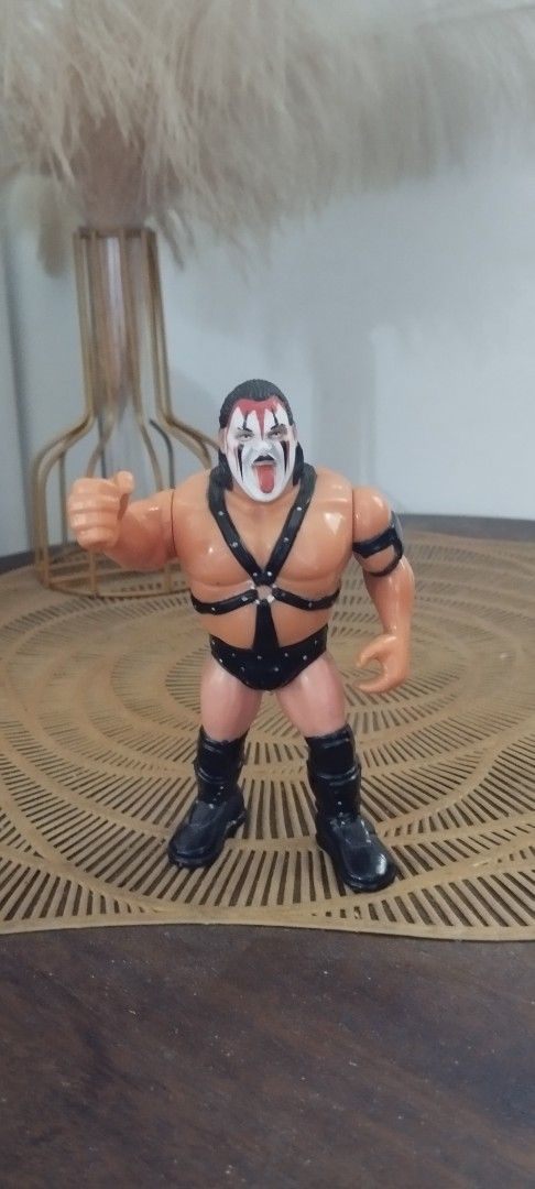 1990 Hasbro WWF Demolition Smash action figure (Category: Action & Battle Toys) located in Manila. Submitted by ventajetoyz625 (Listing ID 1442565443, Image 1). Description: - Cool vintage wrestling action figure, resembles Demolition Ax. - Good as new - Perfect for wrestling collectors or display. - "Gimmick" moderately working - With minimal chipped paint - What you see is what you get.