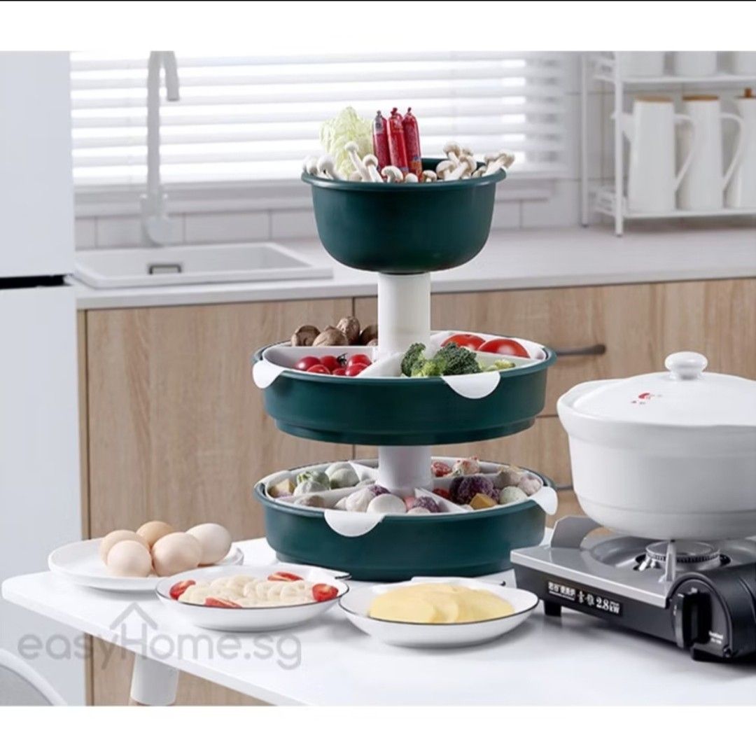 3 Tier Steamboat Food Organizer