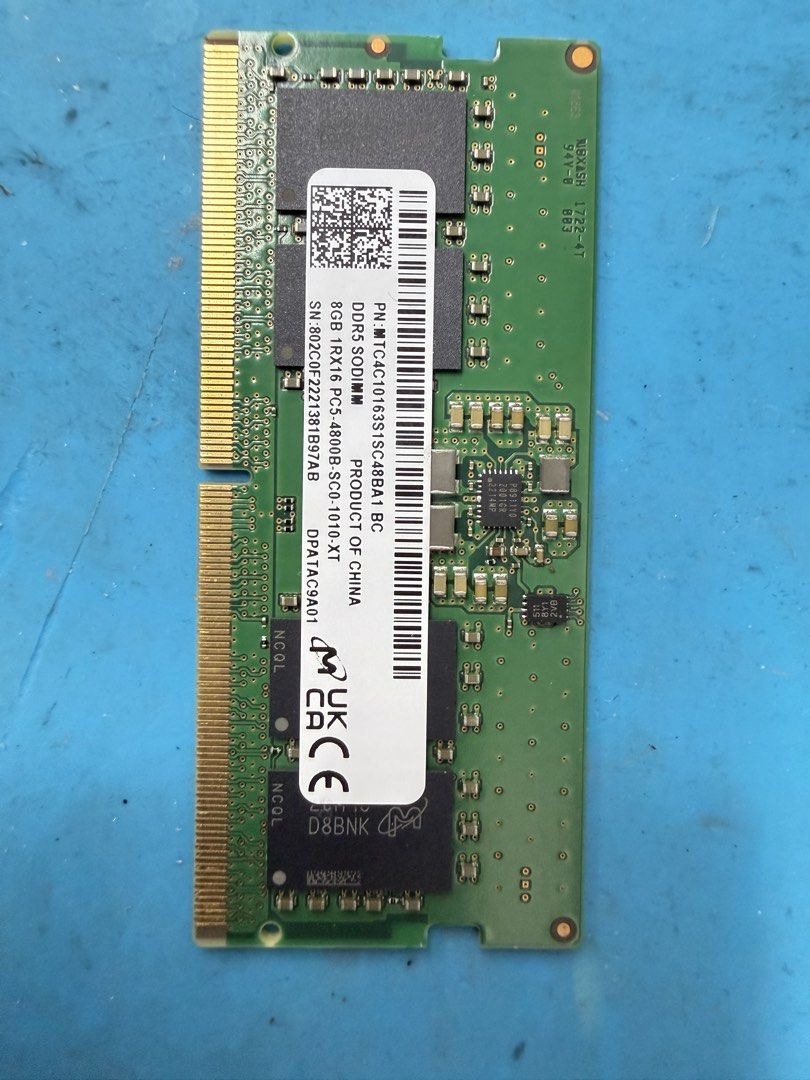 8GB DDR5 Laptop Ram